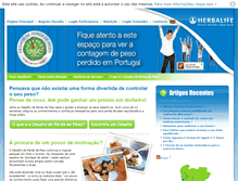 Tablet Screenshot of desafioperdadepeso.com.pt